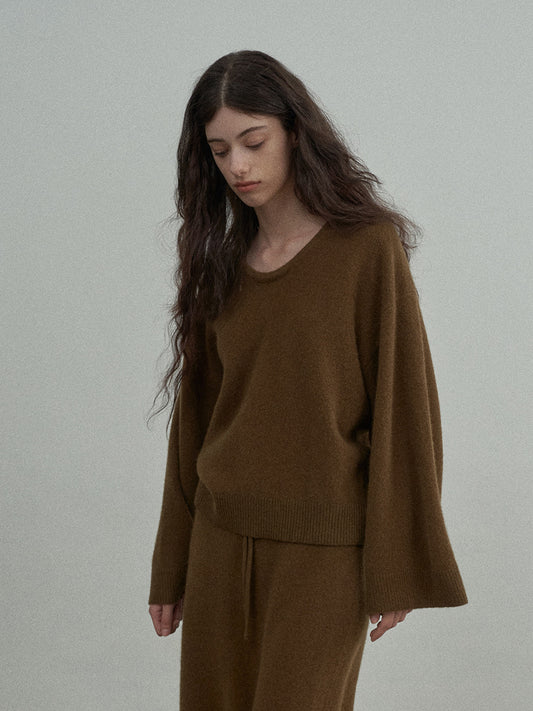 Handmade 100% Lamb Wool Crew Neck Jumper