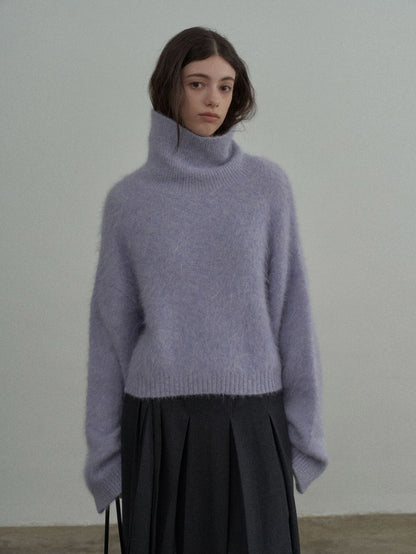 Handmade Lamb Wool High Neck Jumper