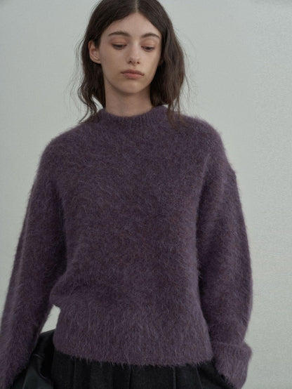 Handmade Lamb Wool Crew Neck Jumper