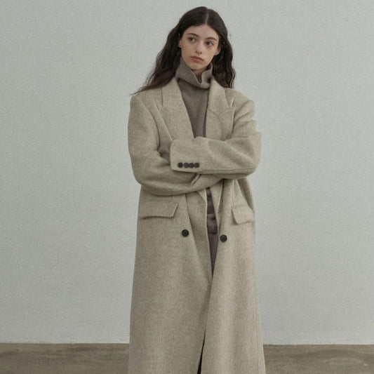 Handmade Lamb Wool Alice Overcoat