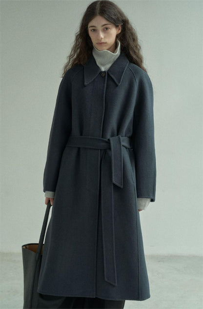 Handmade Lamb Wool  Barbara Overcoat