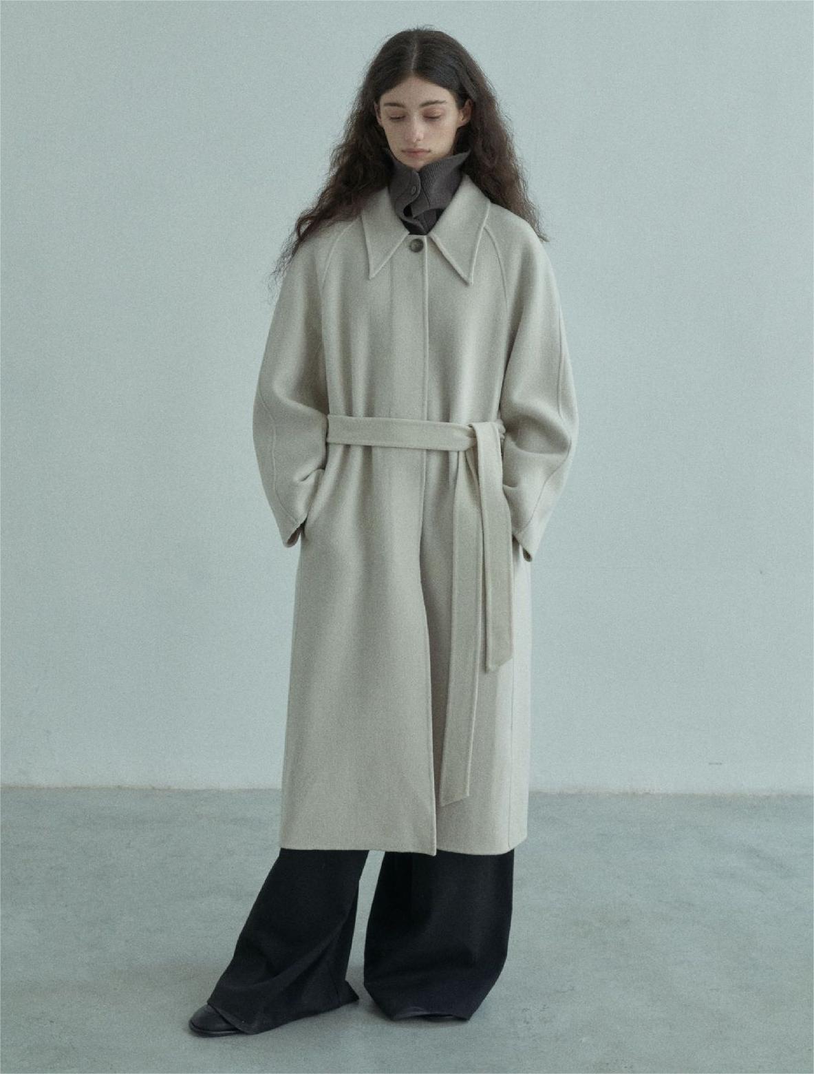 Handmade Lamb Wool  Barbara Overcoat