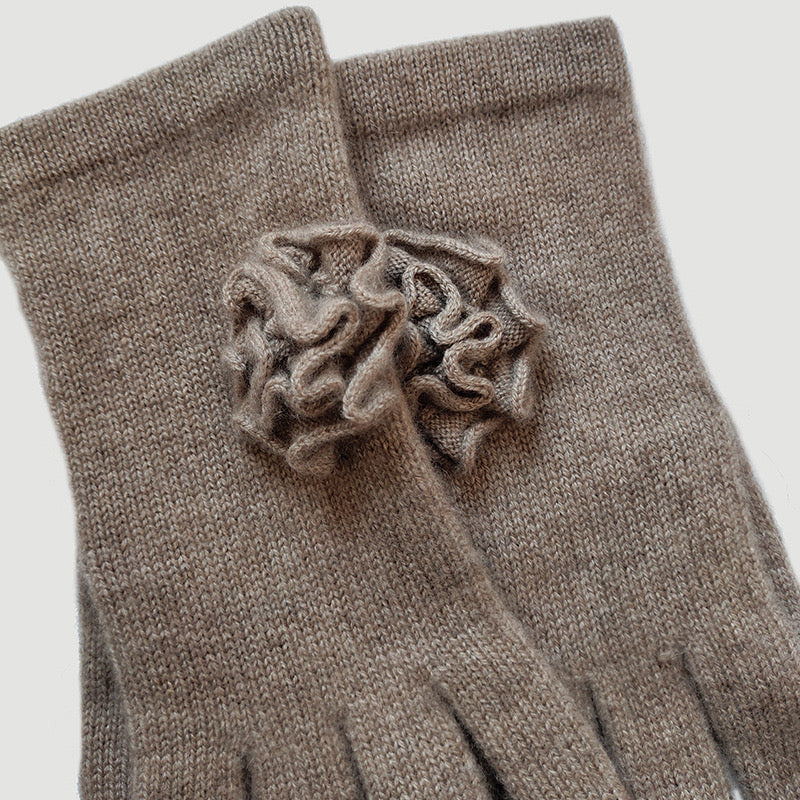 100% Cashmere Rose Glove