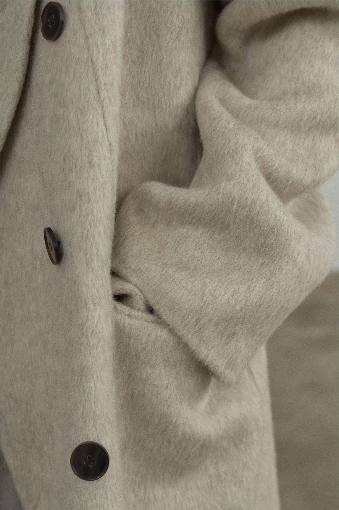 Handmade Lamb Wool Alice Overcoat