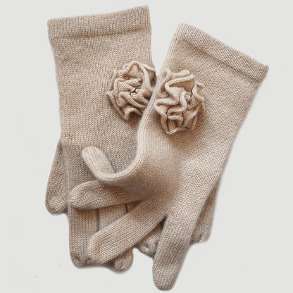 100% Cashmere Rose Glove