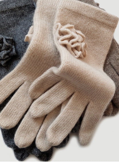 100% Cashmere Rose Glove