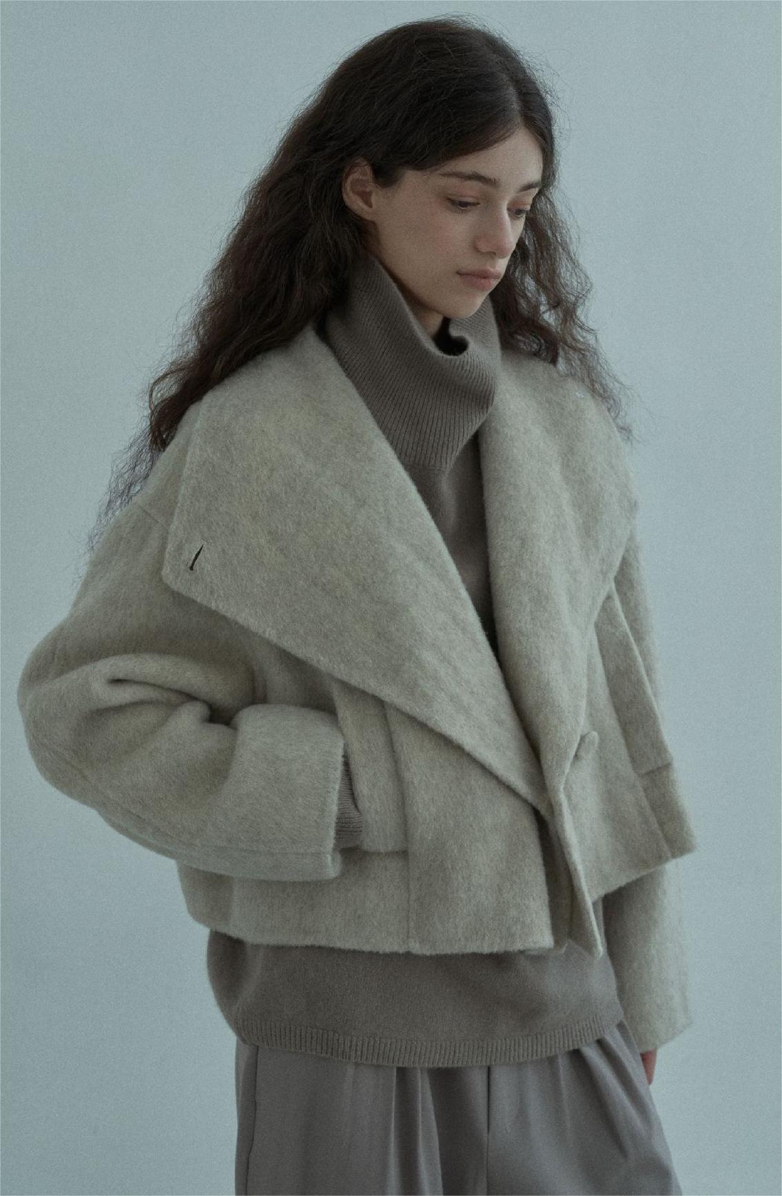 Handmade Lamb Wool Aviva Overcoat