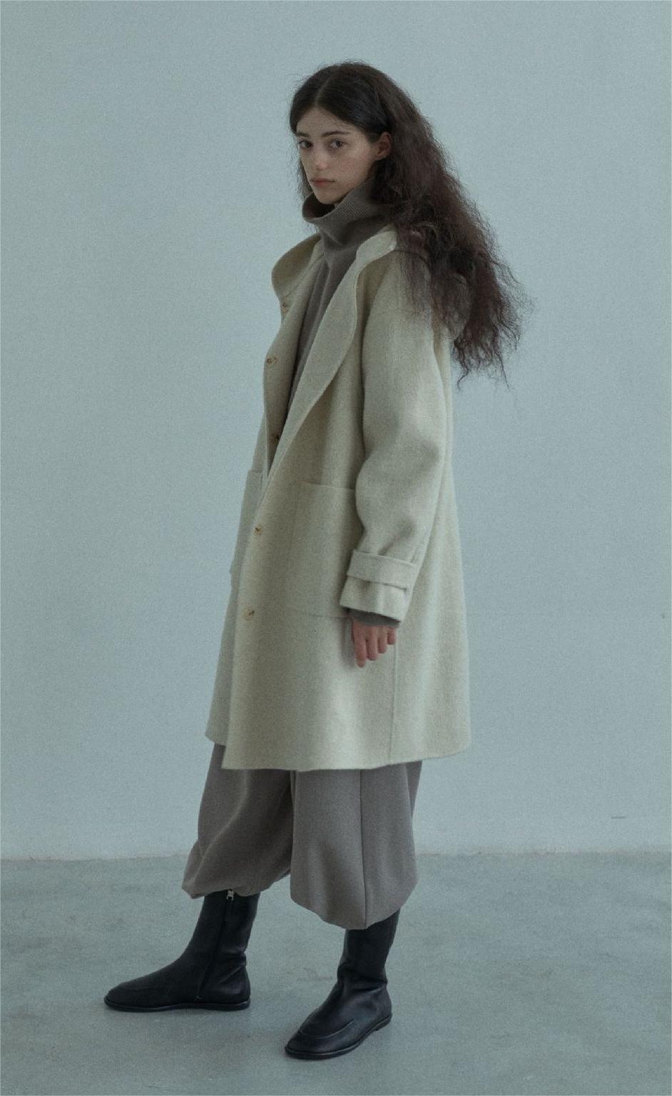 Handmade Lamb Wool Jimena Overcoat