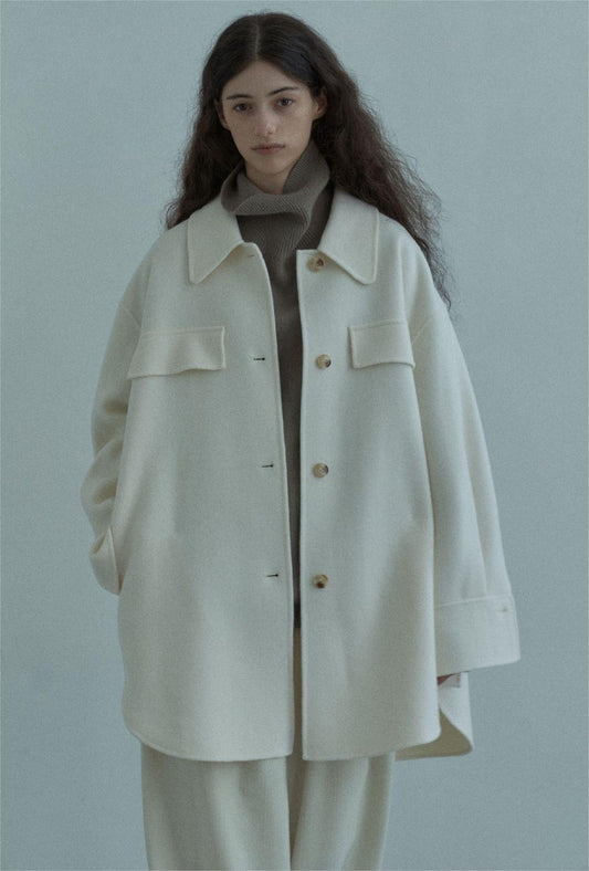 Handmade Lamb Wool Sofía Overcoat