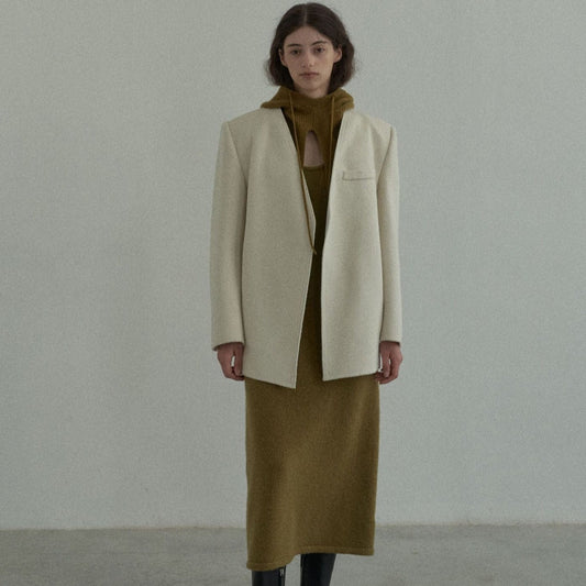 Handmade Lamb Wool Beata Overcoat