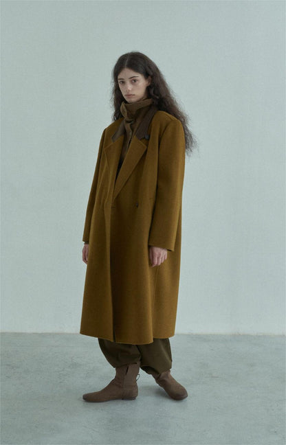 Handmade Lamb Wool Alba Overcoat