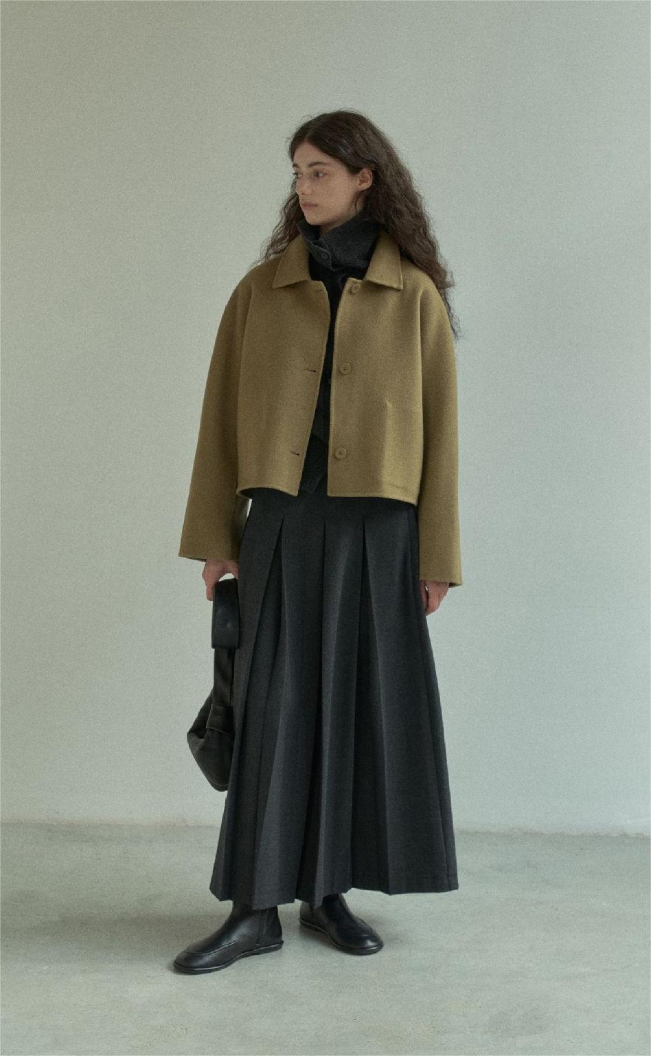 Handmade Lamb Wool Claudia Overcoat