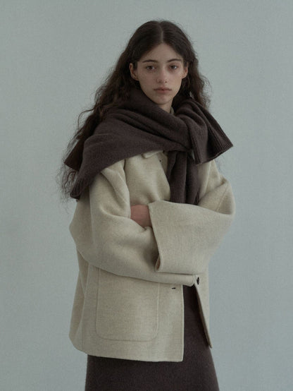 Handmade Lamb Wool Lucía Overcoat