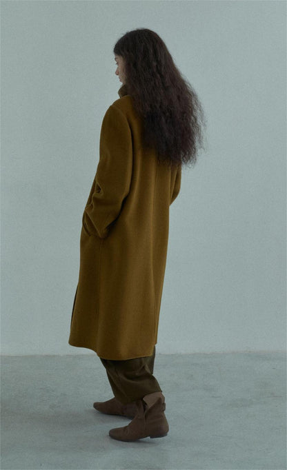 Handmade Lamb Wool Alba Overcoat