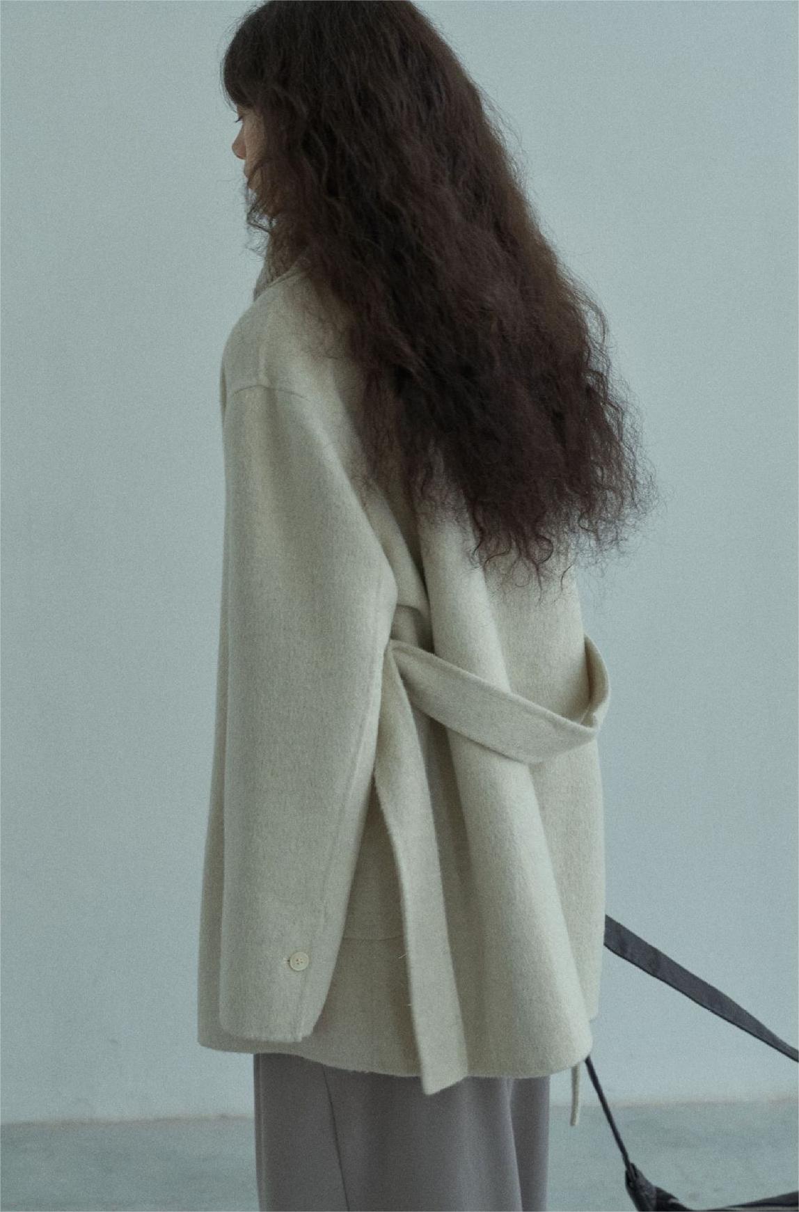 Handmade Lamb Wool Olivia Overcoat