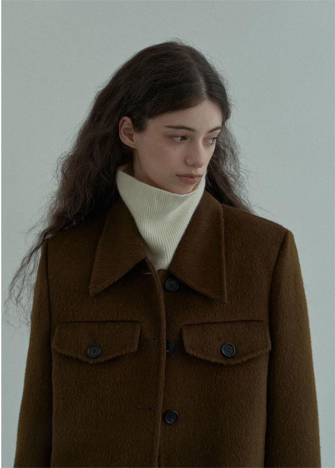 Handmade Lamb Wool Sofía Overcoat