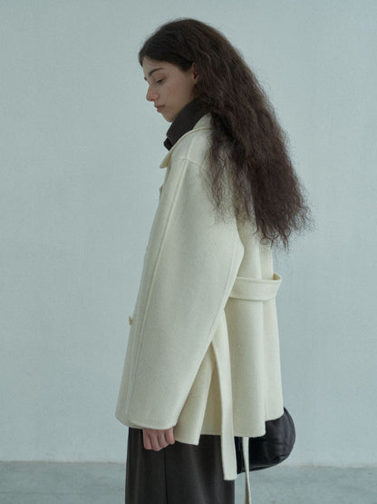 Handmade Lamb Wool Martina Overcoat