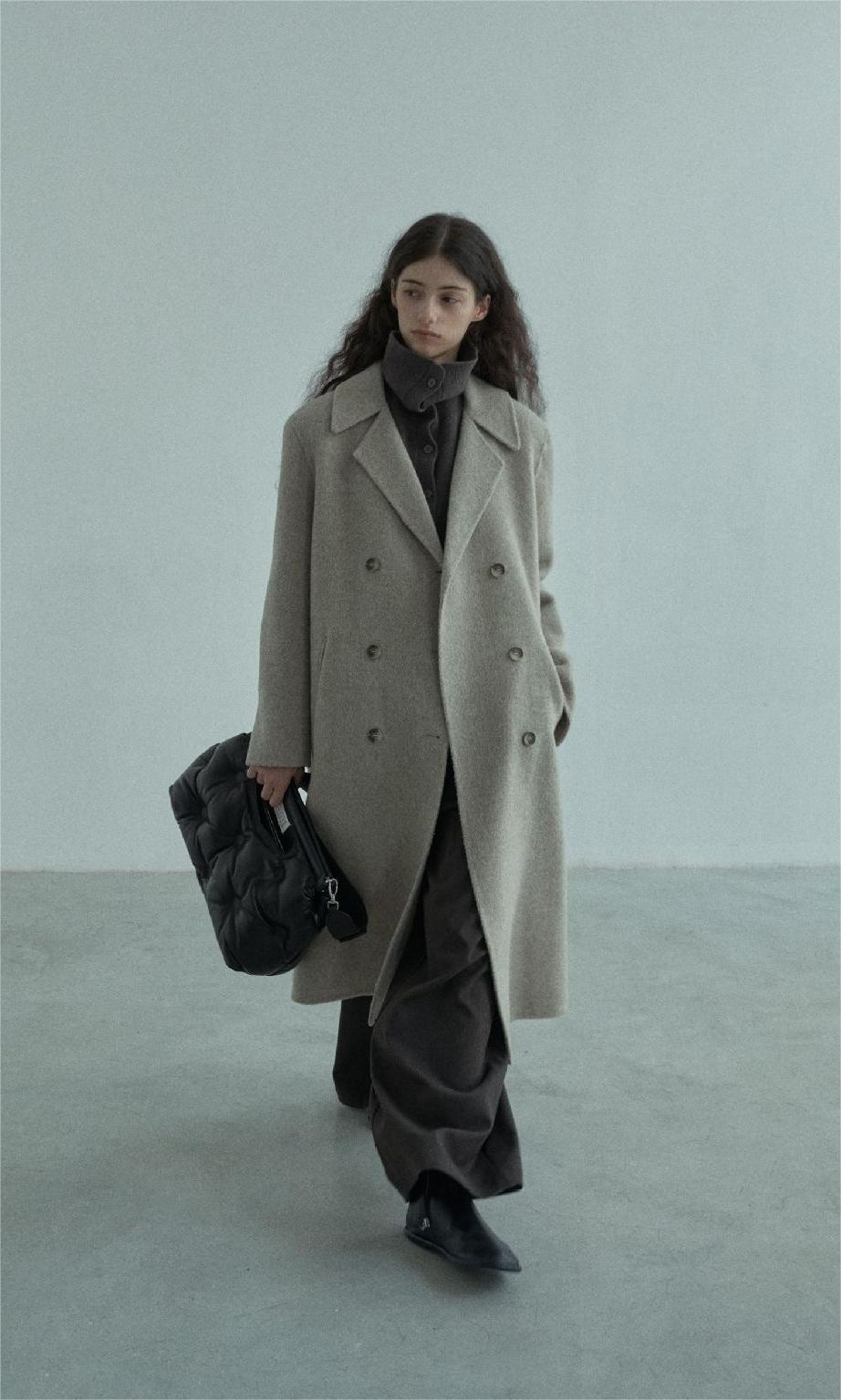 Handmade Lamb Wool Aitana Overcoat