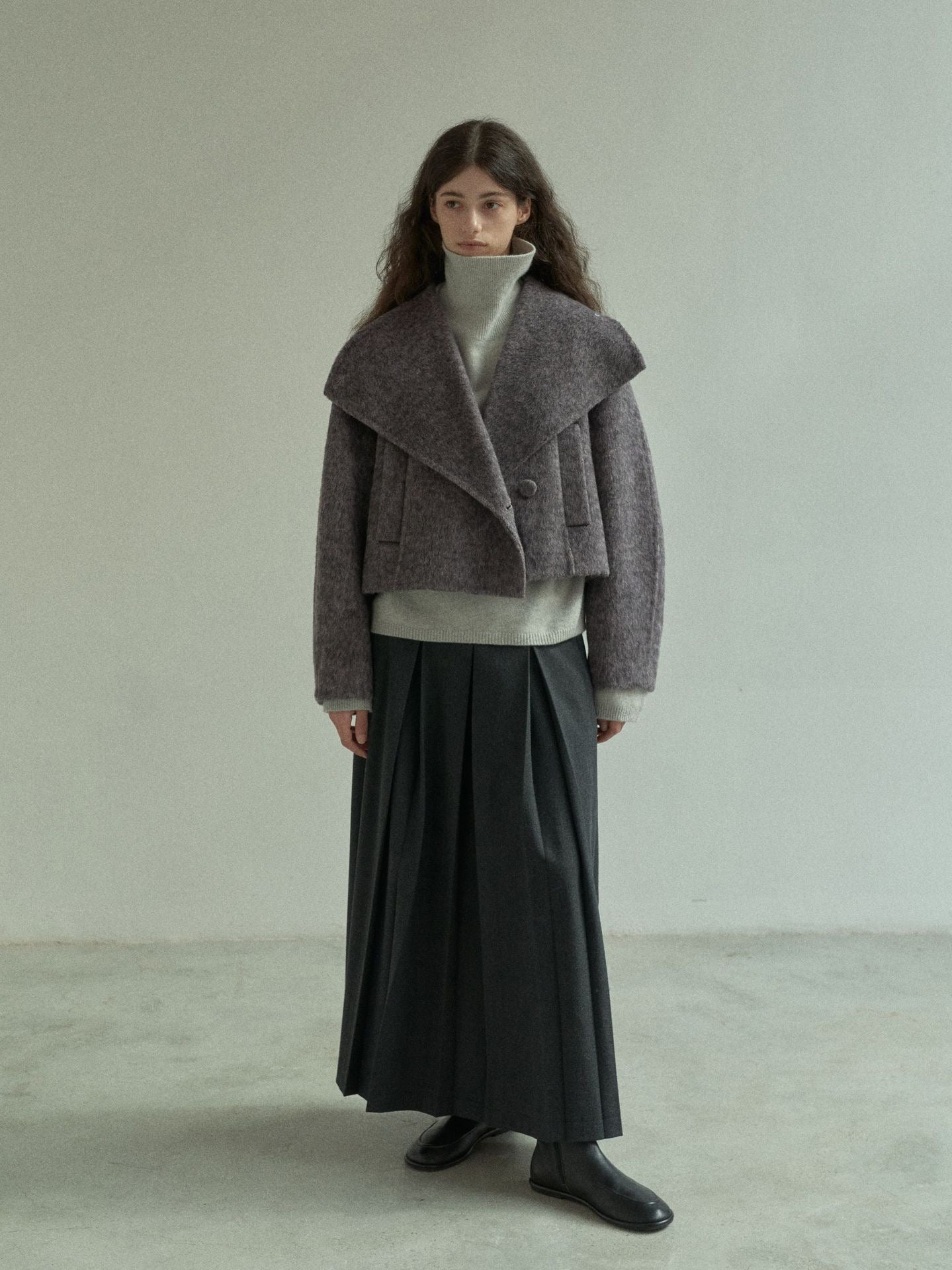 Handmade Lamb Wool Aviva Overcoat