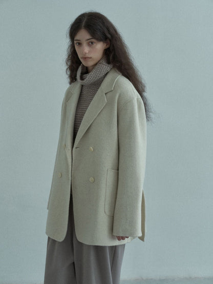 Handmade Lamb Wool Olivia Overcoat