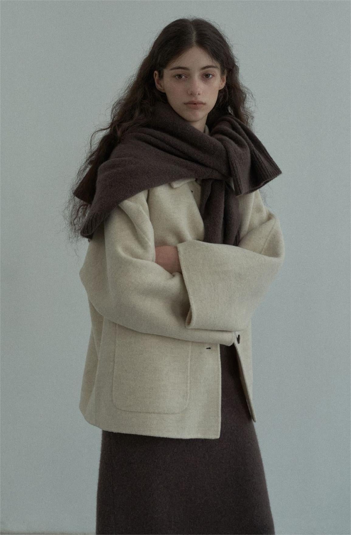 Handmade Lamb Wool Lucía Overcoat