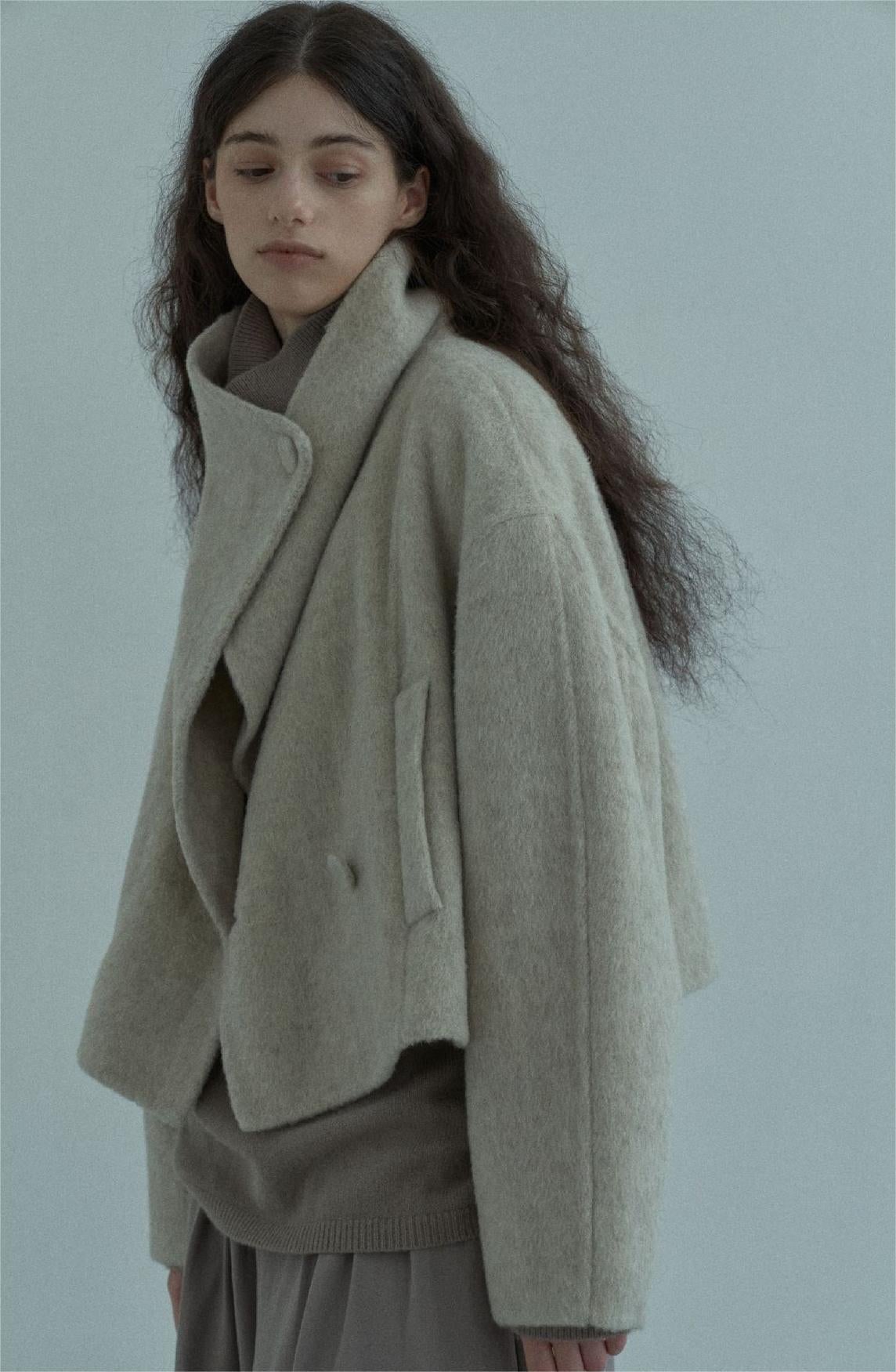 Handmade Lamb Wool Aviva Overcoat