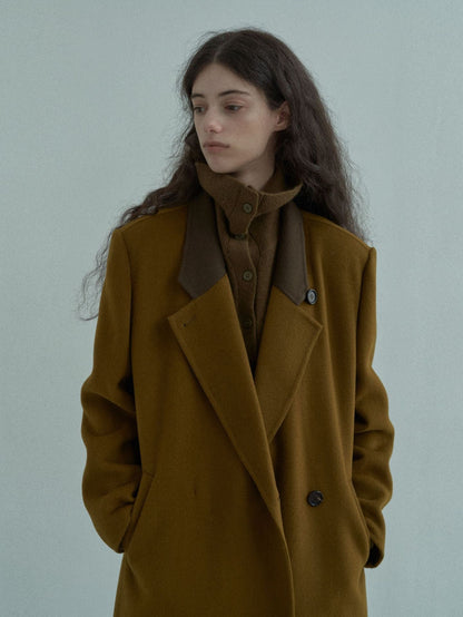 Handmade Lamb Wool Alba Overcoat