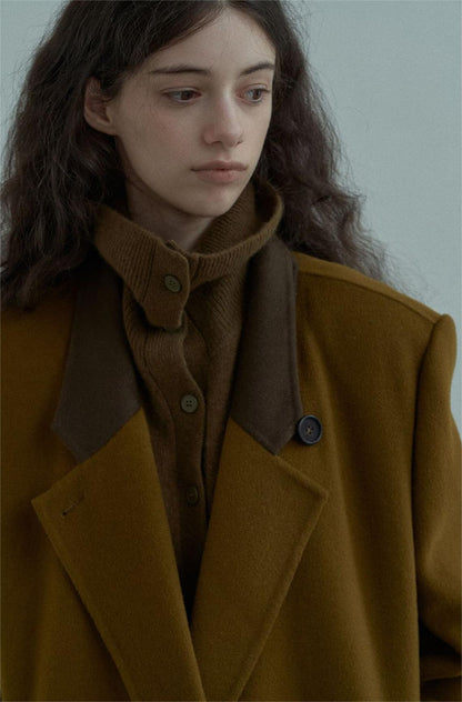 Handmade Lamb Wool Alba Overcoat