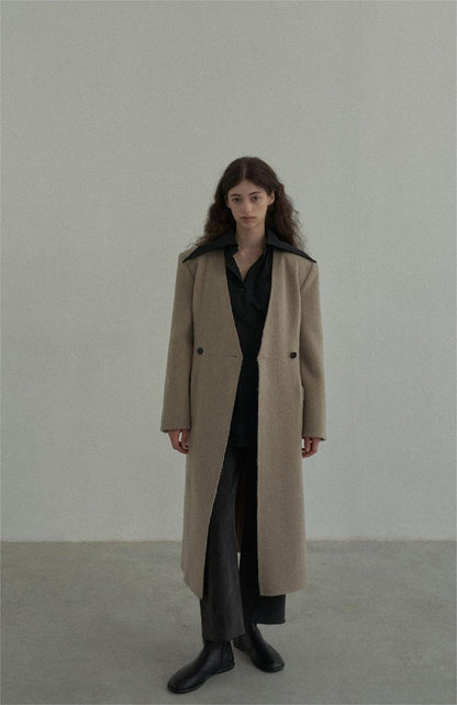 Handmade Lamb Wool Vega Overcoat