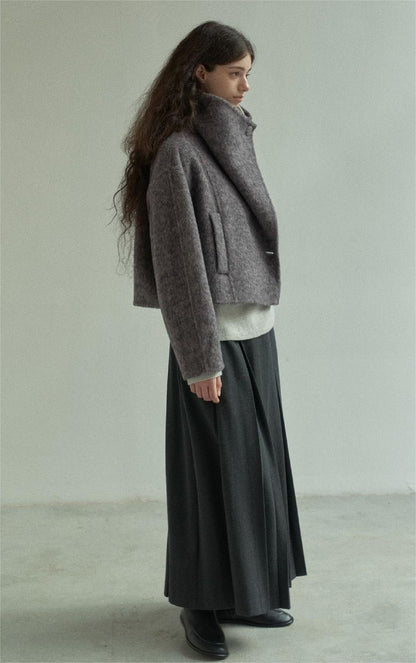 Handmade Lamb Wool Aviva Overcoat