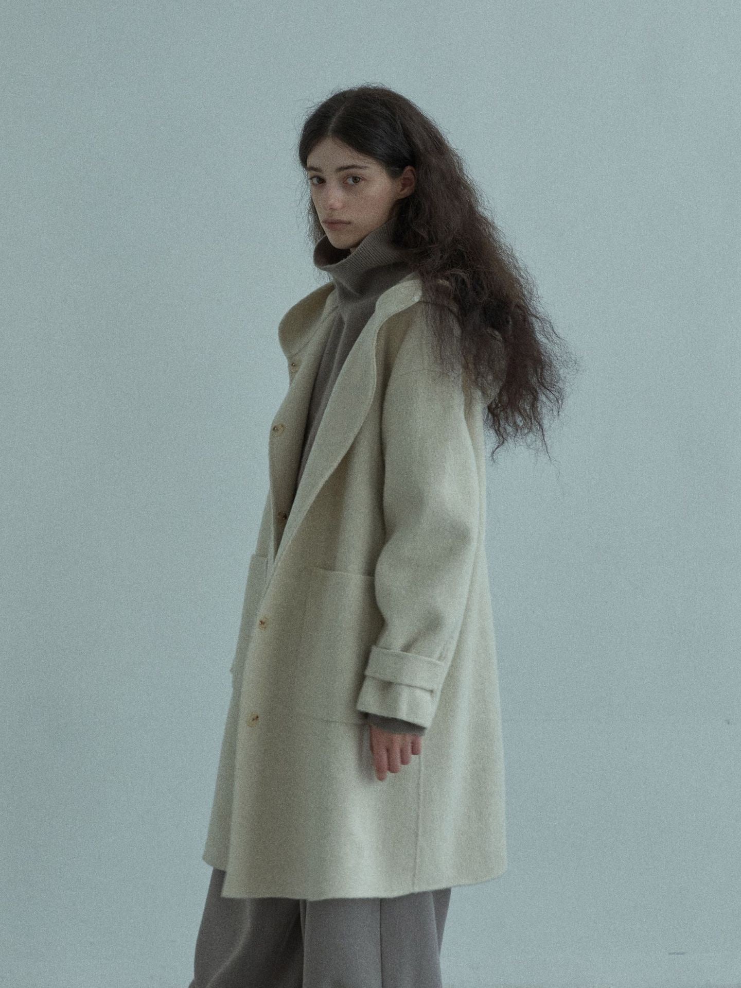 Handmade Lamb Wool Jimena Overcoat