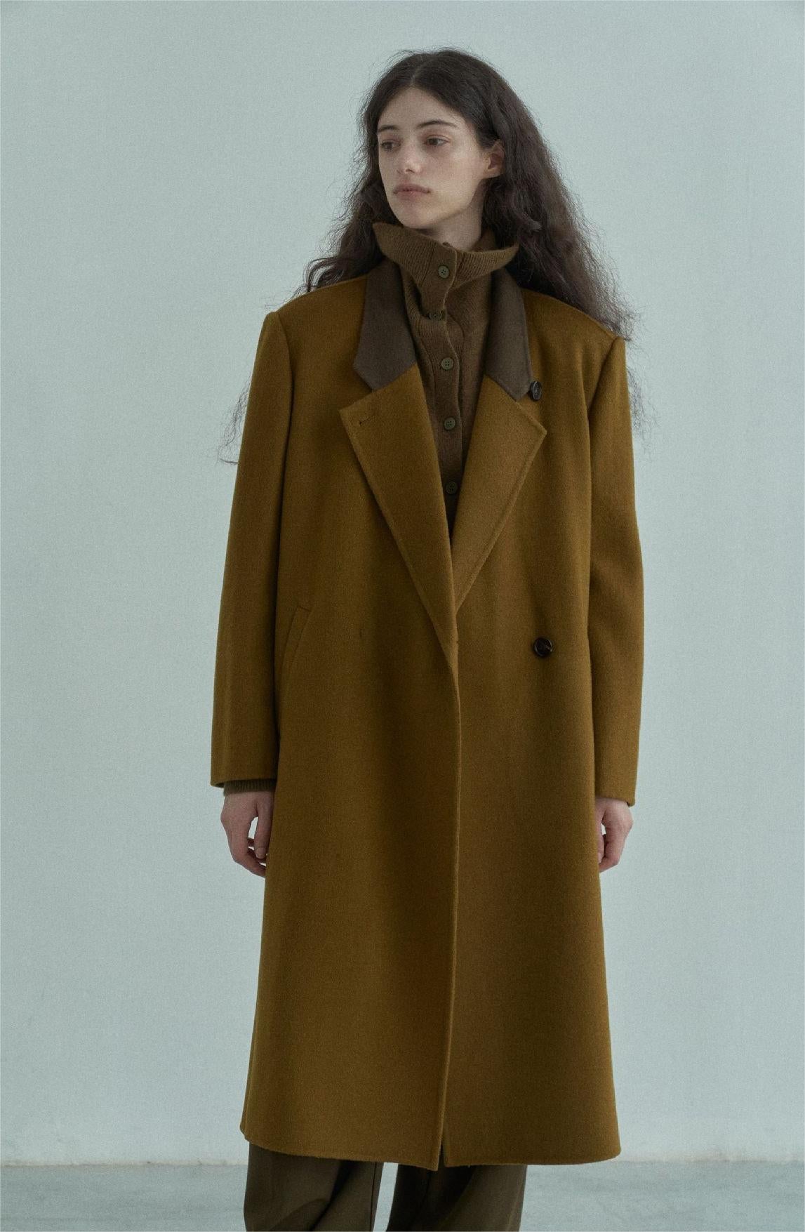 Handmade Lamb Wool Alba Overcoat