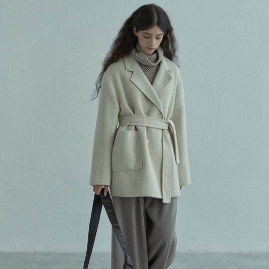 Handmade Lamb Wool Olivia Overcoat