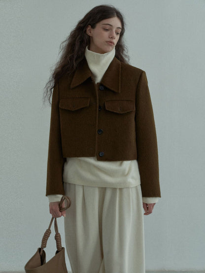 Handmade Lamb Wool Sofía Overcoat