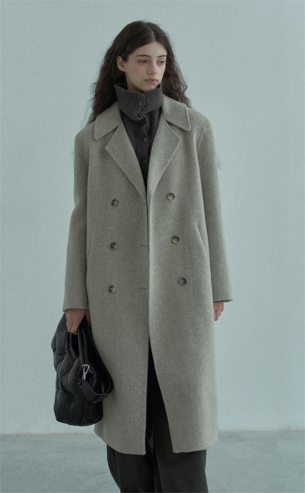 Handmade Lamb Wool Aitana Overcoat