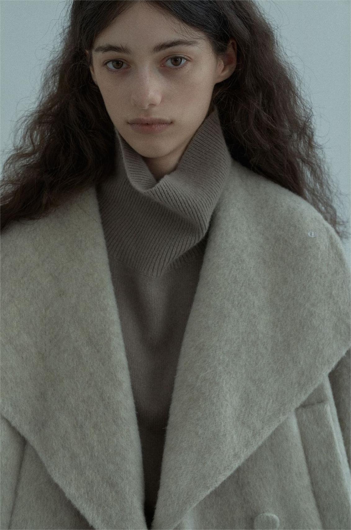 Handmade Lamb Wool Aviva Overcoat