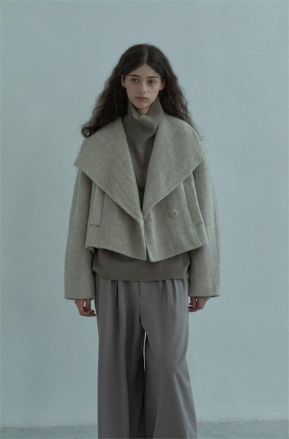 Handmade Lamb Wool Aviva Overcoat