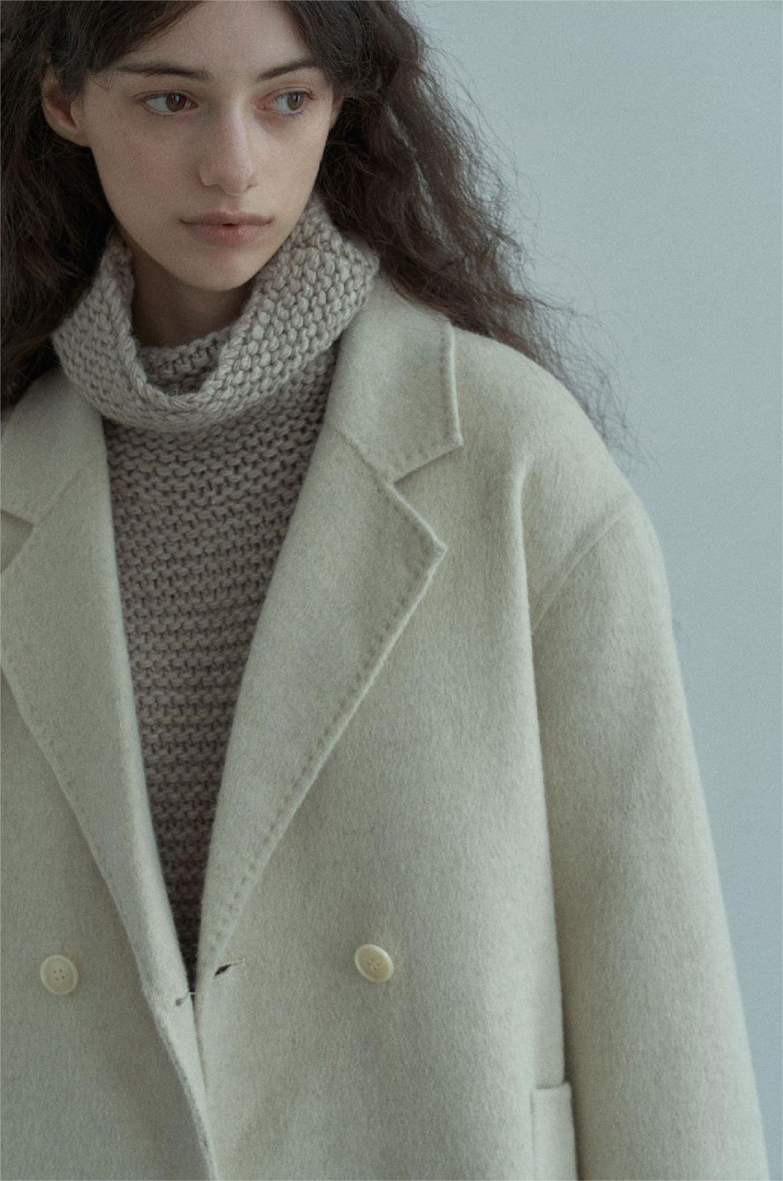 Handmade Lamb Wool Olivia Overcoat