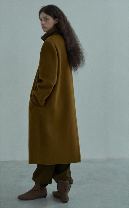 Handmade Lamb Wool Alba Overcoat