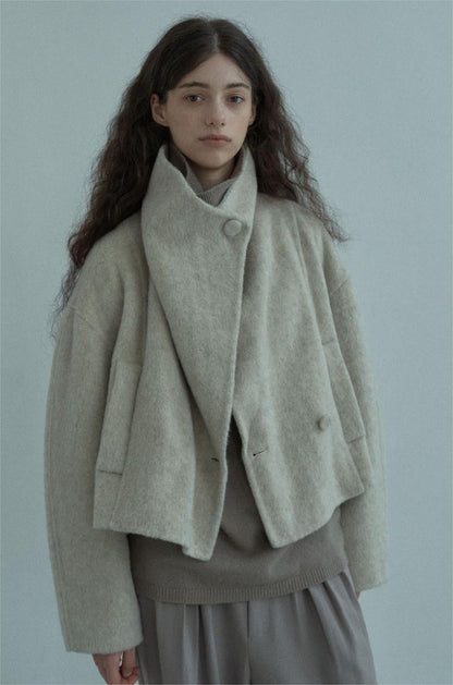 Handmade Lamb Wool Aviva Overcoat