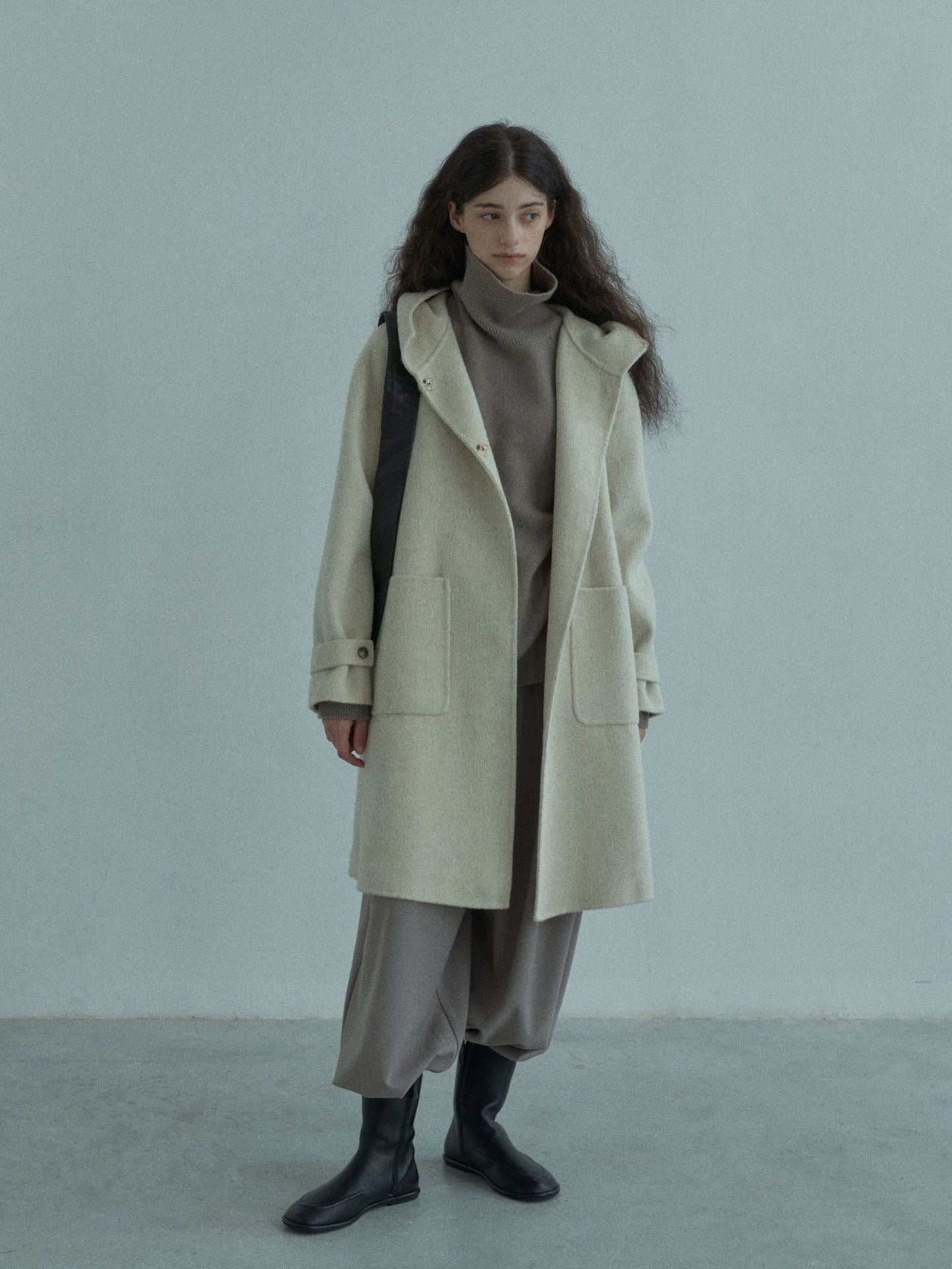 Handmade Lamb Wool Jimena Overcoat