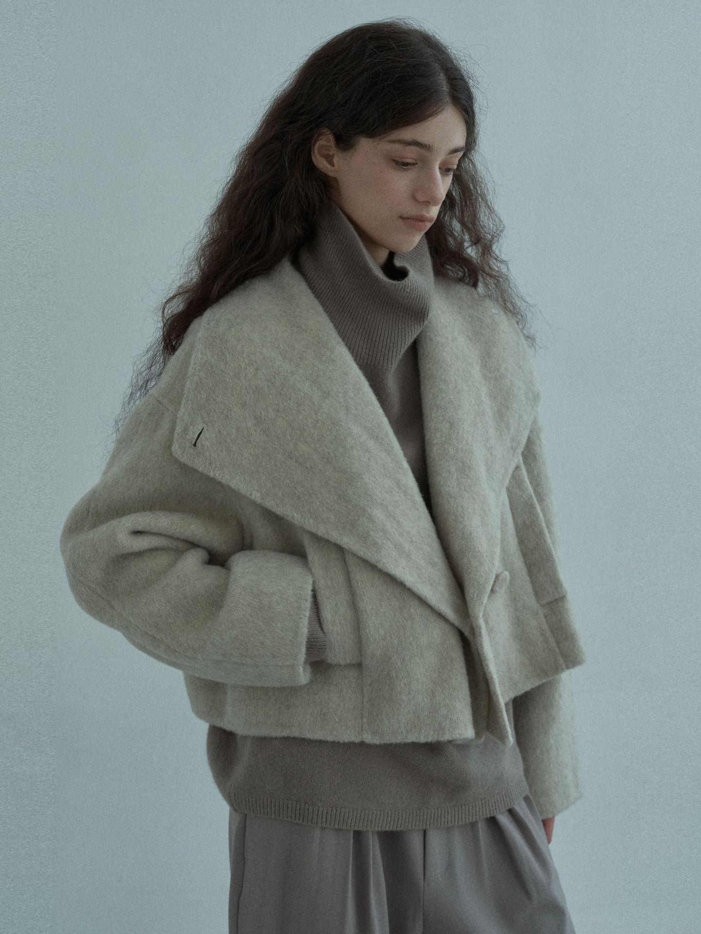 Handmade Lamb Wool Aviva Overcoat