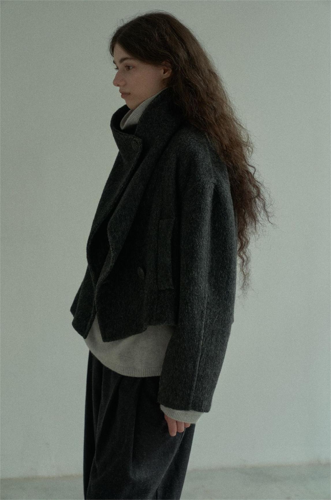 Handmade Lamb Wool Aviva Overcoat