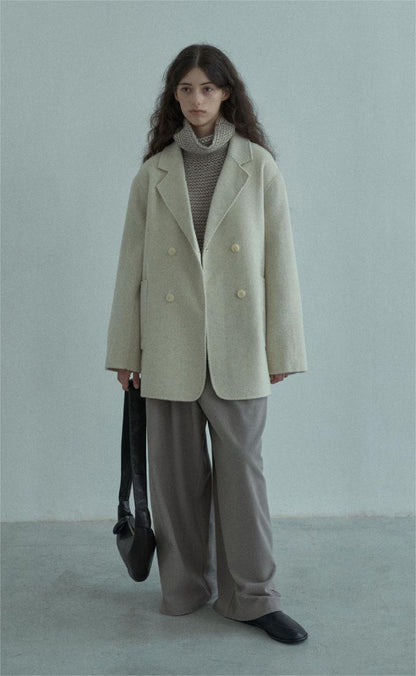 Handmade Lamb Wool Olivia Overcoat