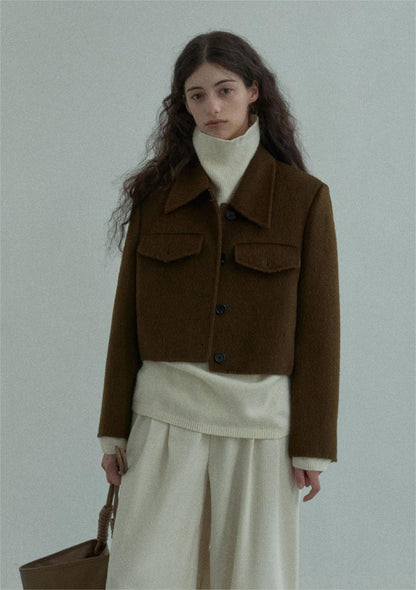 Handmade Lamb Wool Sofía Overcoat