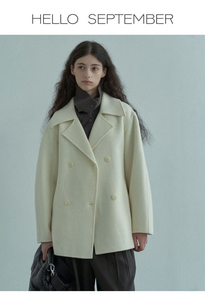 Handmade Lamb Wool Martina Overcoat