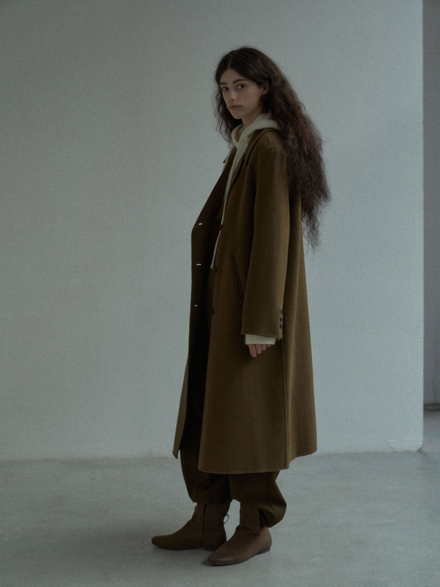 Handmade Lamb Wool Aitana Overcoat