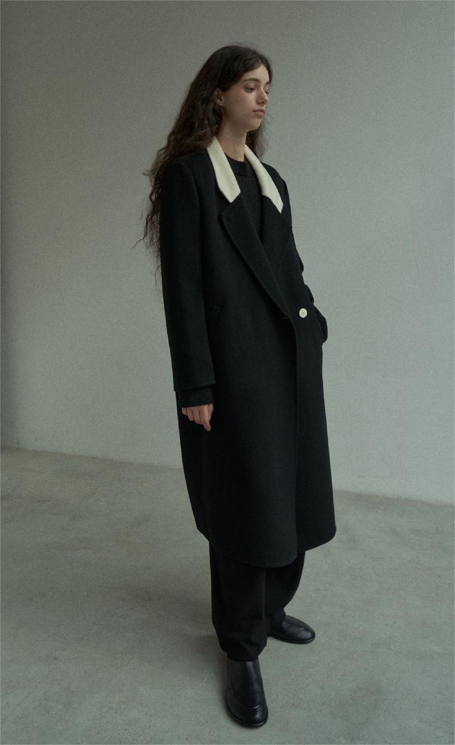 Handmade Lamb Wool Alba Overcoat