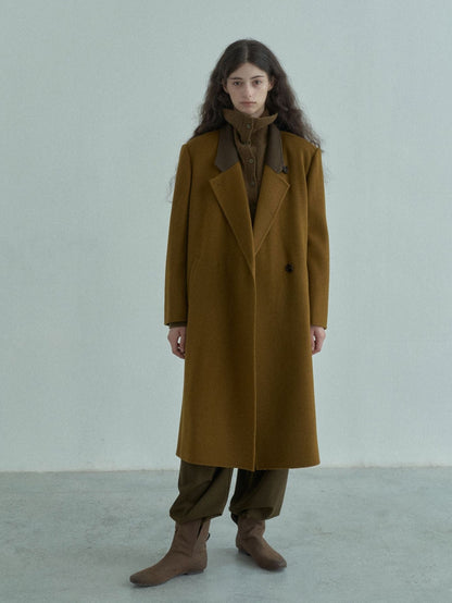 Handmade Lamb Wool Alba Overcoat