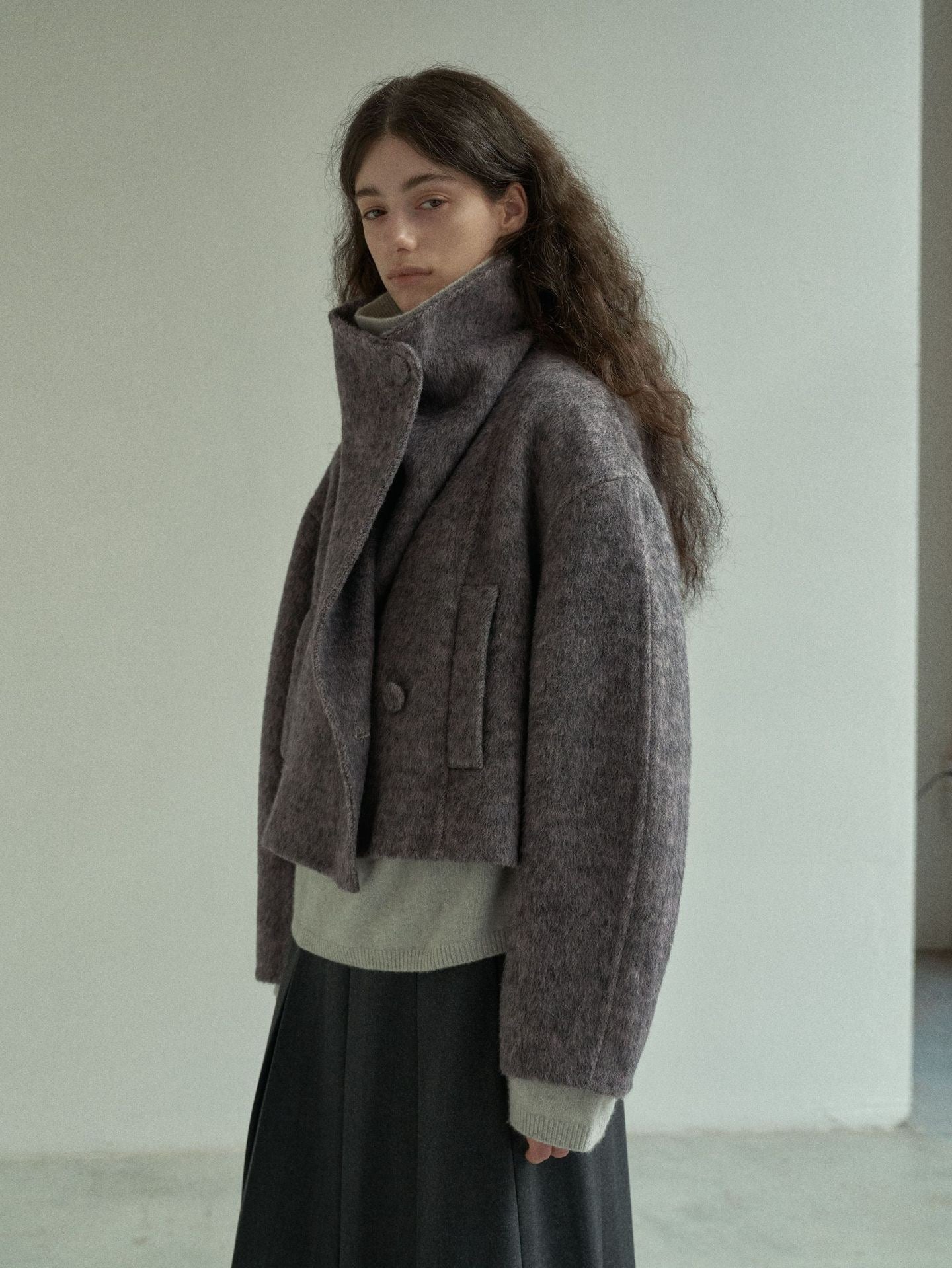 Handmade Lamb Wool Aviva Overcoat